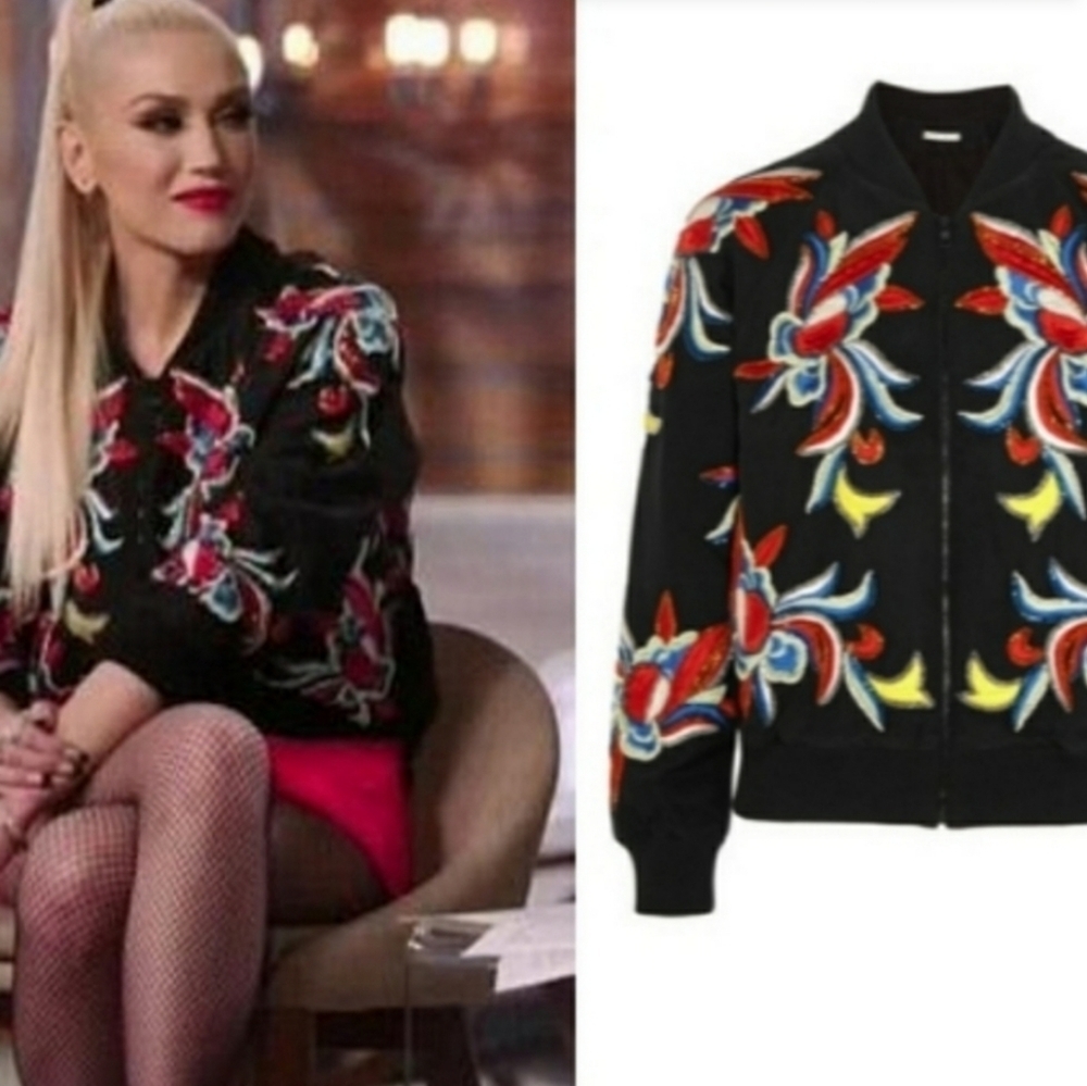 Alice + Olivia The Felisa Bomber Jacket Rare Sequin